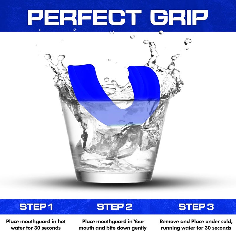 BFS IMPEX Sports Mouth Guard for Kids,Youth,Boys,Girls,Child Teen Mouthguard with Case (BPA Free) for Boxing, Martial Arts,MMA Karate,Lacrosse,Football,Soccer and All Contact Sports (Royal Blue) - Image 3